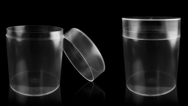 Cajas cilíndricas transparentes 100 y 250 ml - Imagen 2