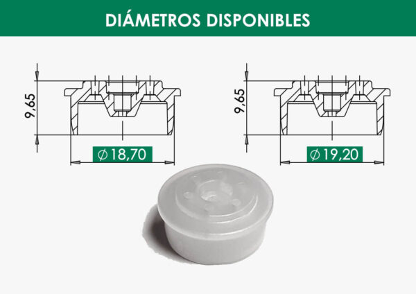Tap amb obturador per a pólvores - Imatge 2