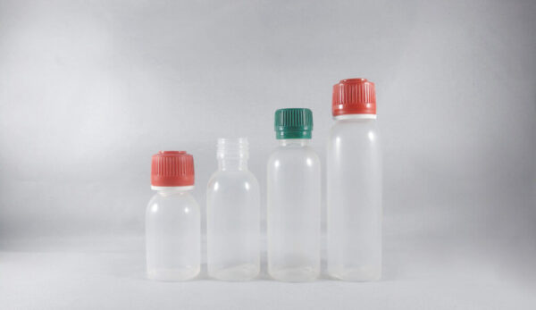 Bouteilles cylindriques de différentes capacités